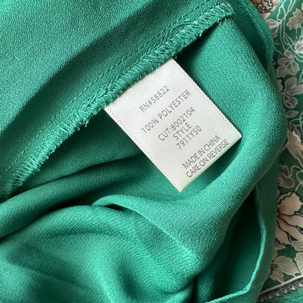 Max Studio Green Floral Midi Dress - Picture 8 of 8